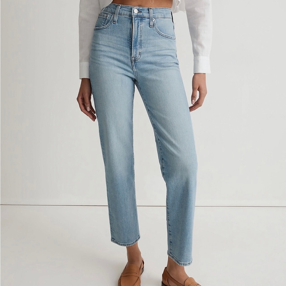 Madewell The Perfect Vintage Straight Jean in Cliffview Wash size 29